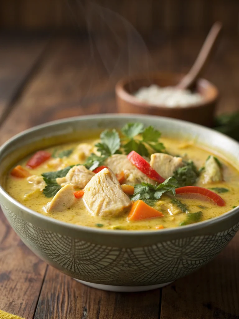 Easy 30-Minute Coconut Curry Chicken Soup