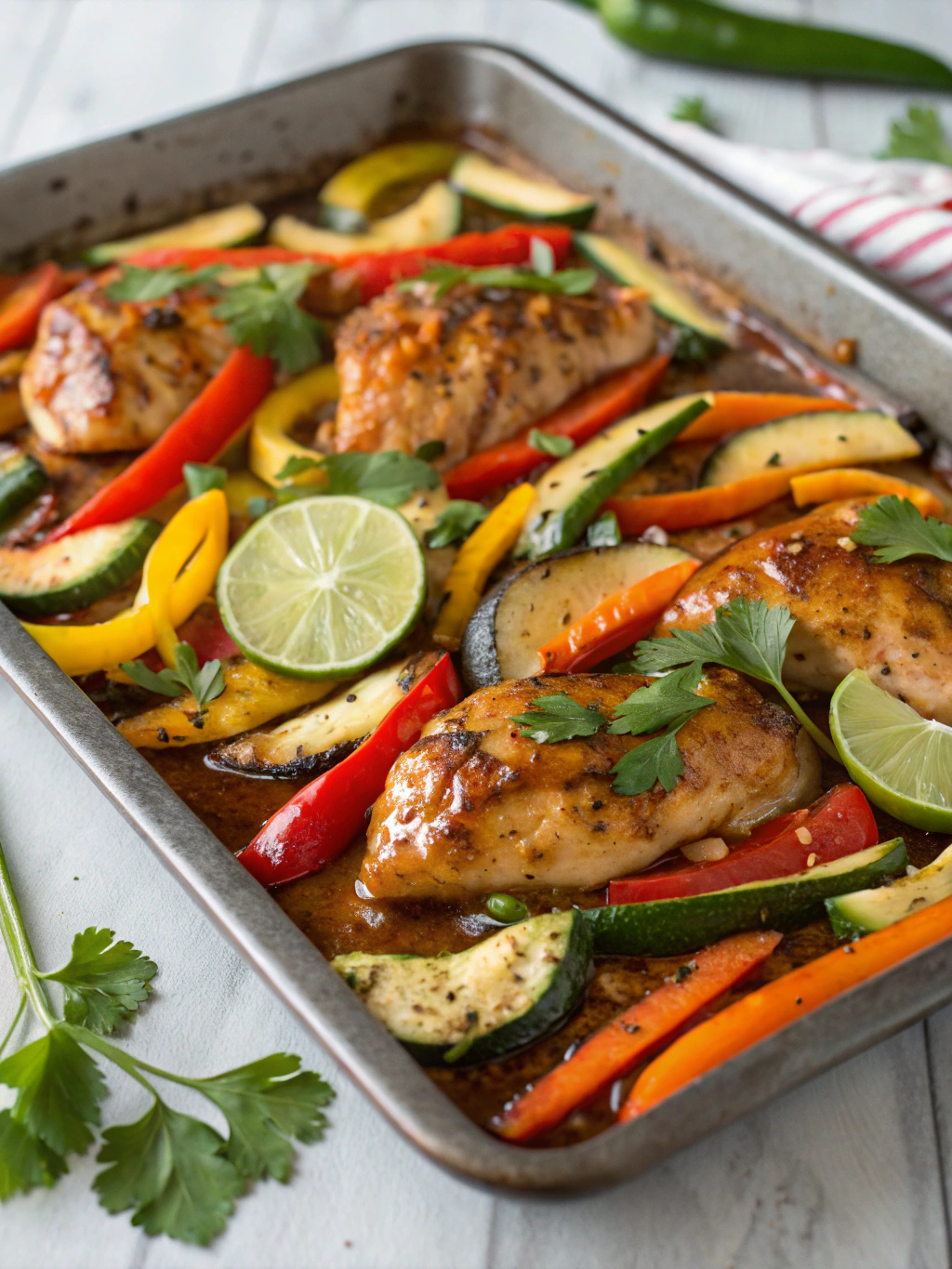 Easy 30-Minute Sheet Pan Thai Chicken Dinner