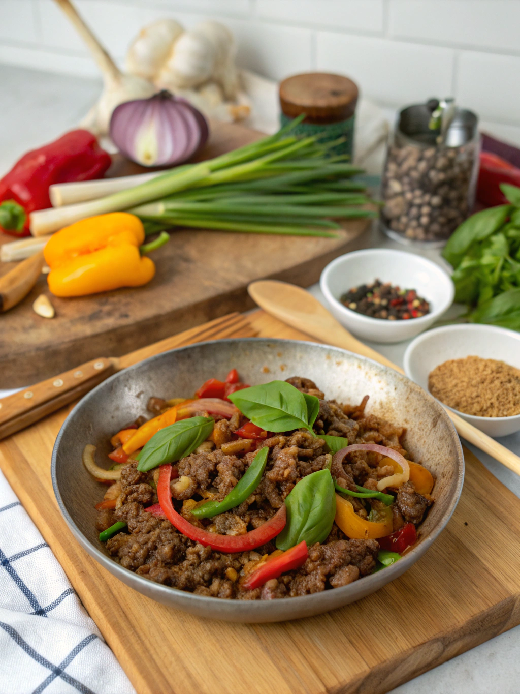 Easy 30-Minute Sheet Pan Thai Ground Beef Dinner