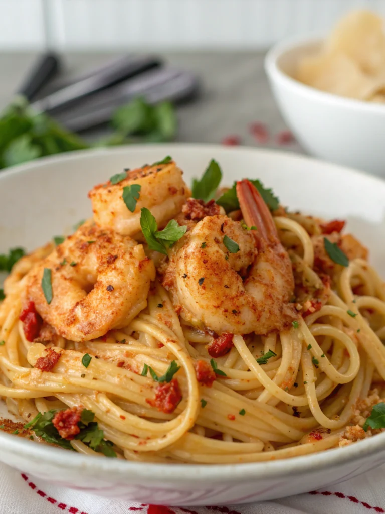 Easy Bang Bang Shrimp Pasta in 22 Minutes