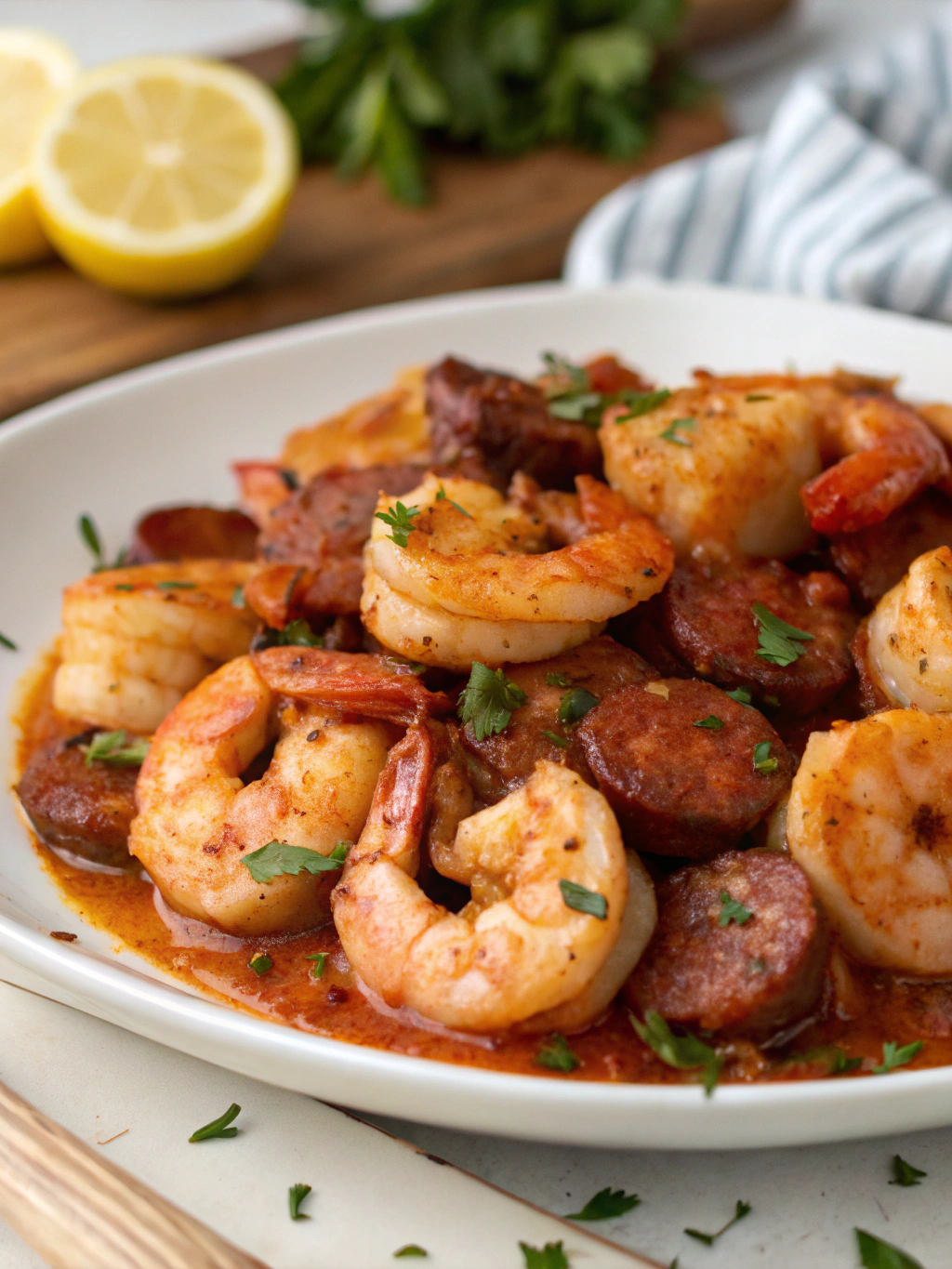 Easy Cajun Shrimp and Sausage Skillet (22 Minutes!)