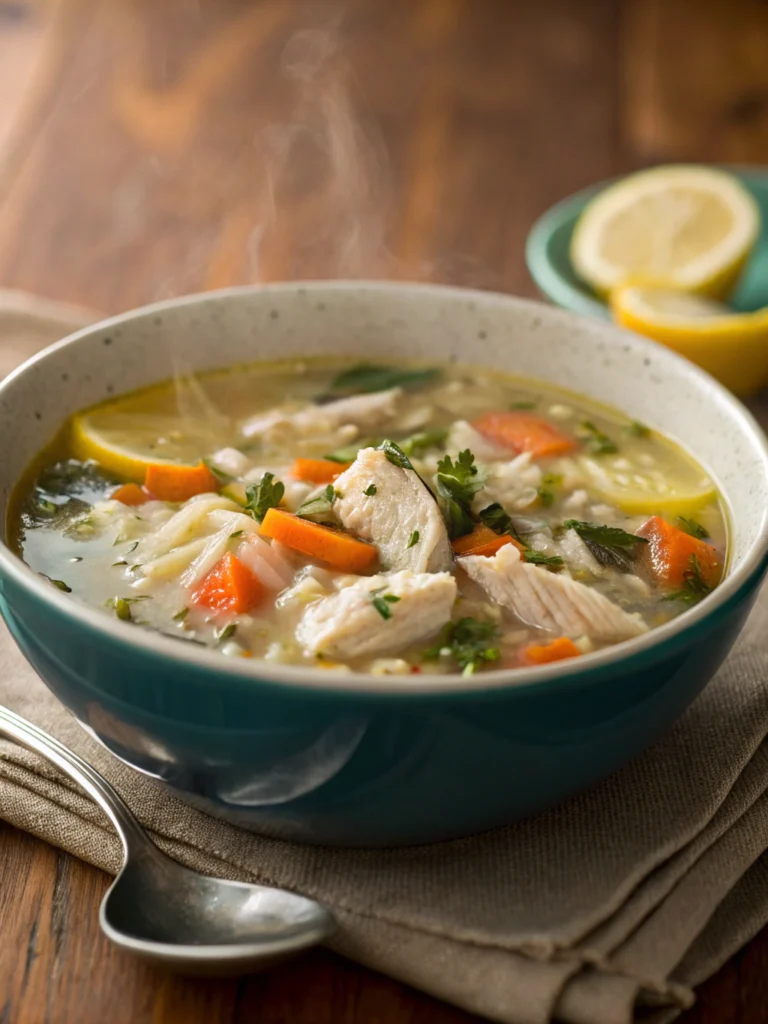 Easy Greek Lemon Chicken Soup in 30 Minutes