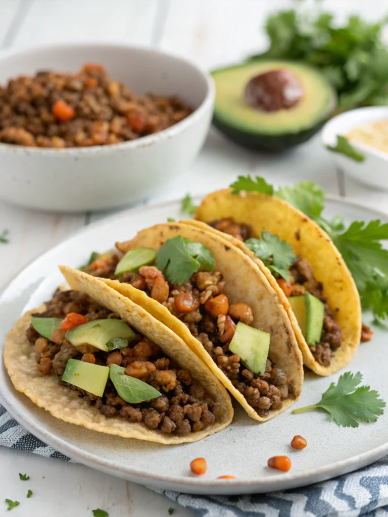 Easy Lentil Walnut Tacos (Ready in 25 Minutes!)