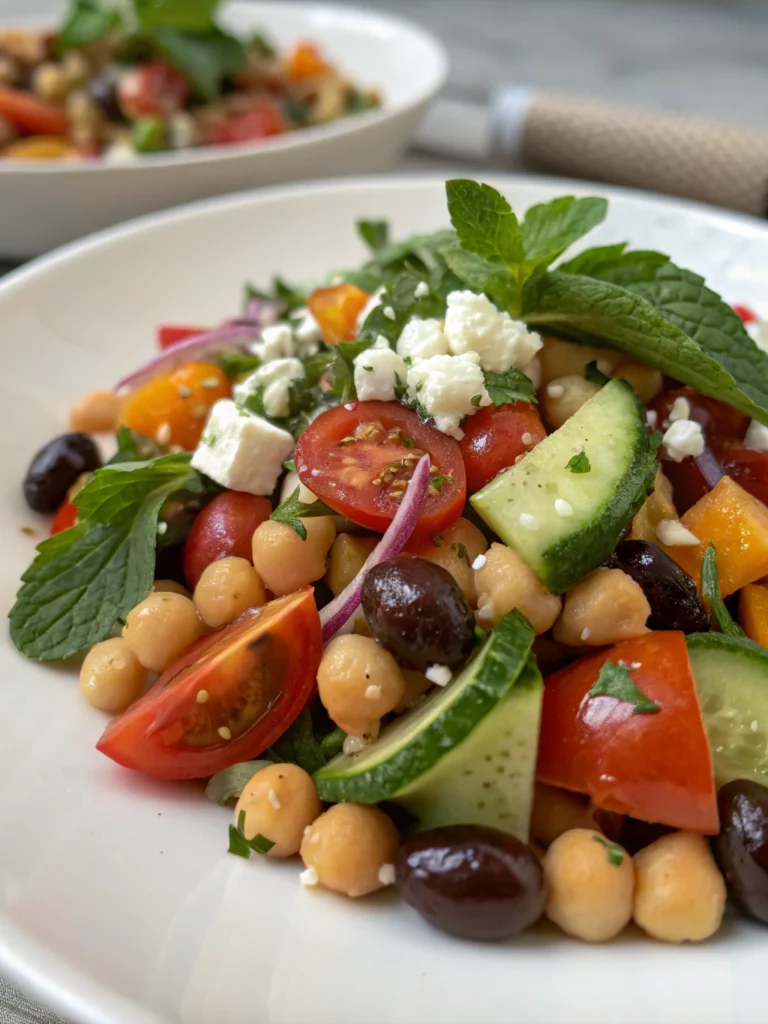Easy Mediterranean Chickpea Salad (15-Minute Meal!)