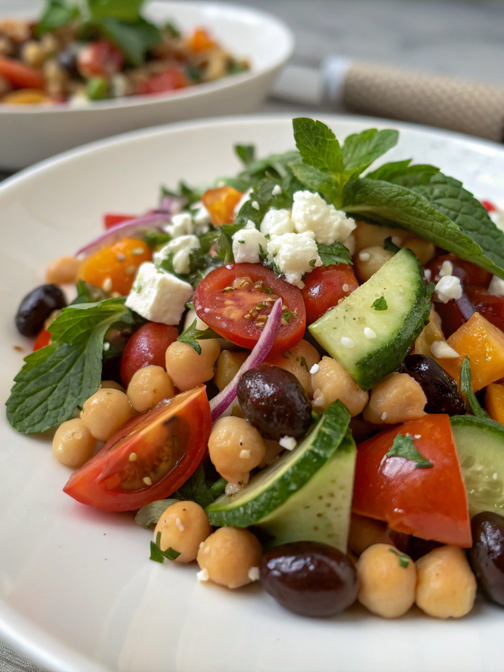Easy Mediterranean Chickpea Salad (15-Minute Meal!)