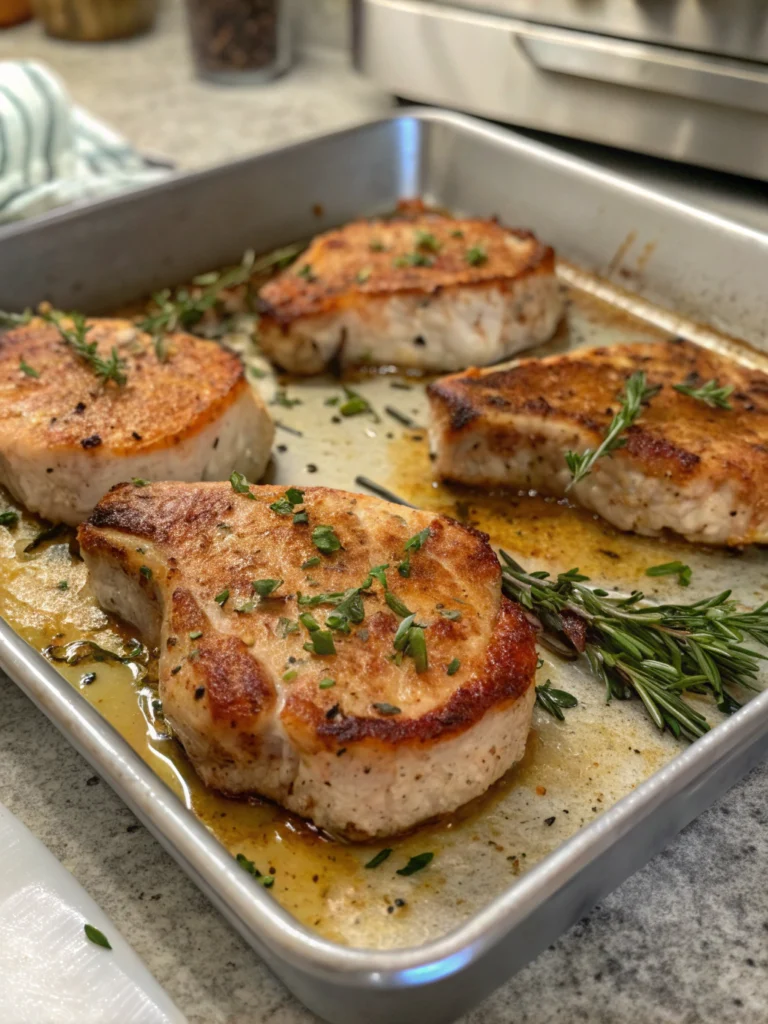 Easy Sheet Pan Pork Chops & Sweet Potato Recipe