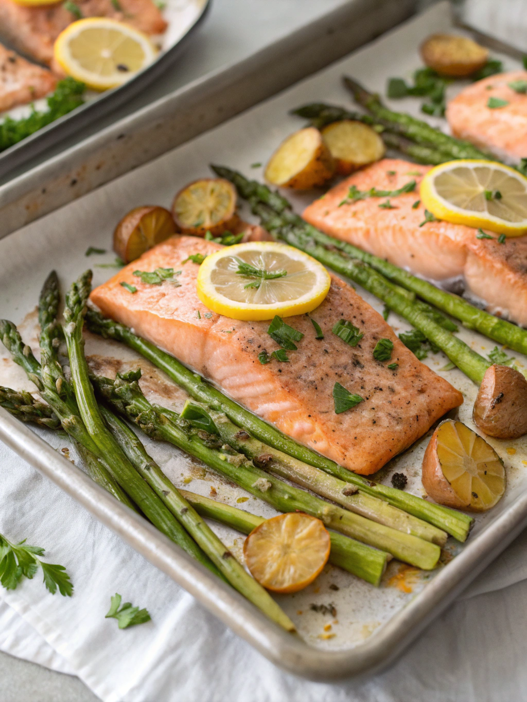 Easy Sheet Pan Salmon & Cauliflower (30 Minutes!)