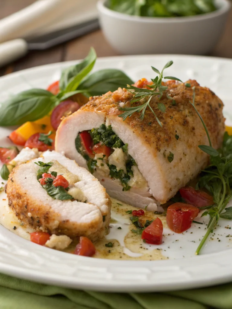 Easy Spinach Feta Stuffed Chicken in 28 Minutes