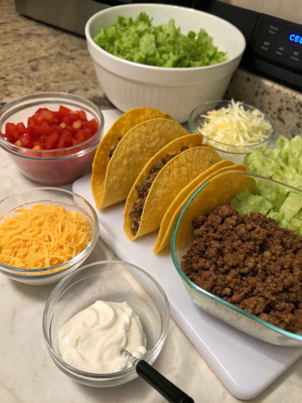 Ingredients for Texas Roadhouse Copycat Tacos