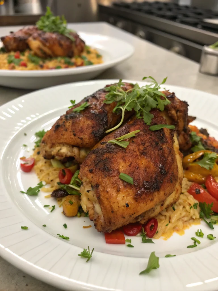Easy Sheet Pan Cajun Chicken Thighs Dinner