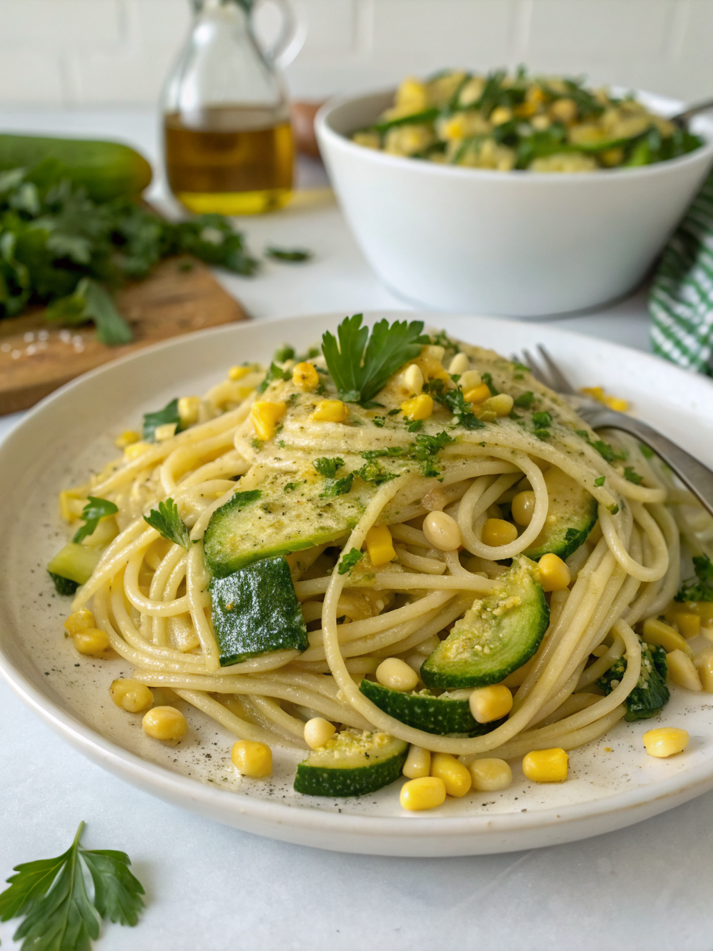 Easy 30-Minute Summer Zucchini Corn Pasta