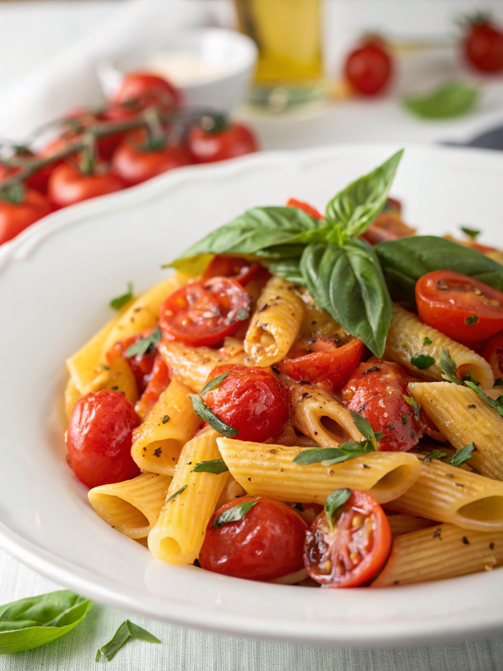 Easy Cherry Tomato Basil Pasta (Ready in 25 Minutes!)