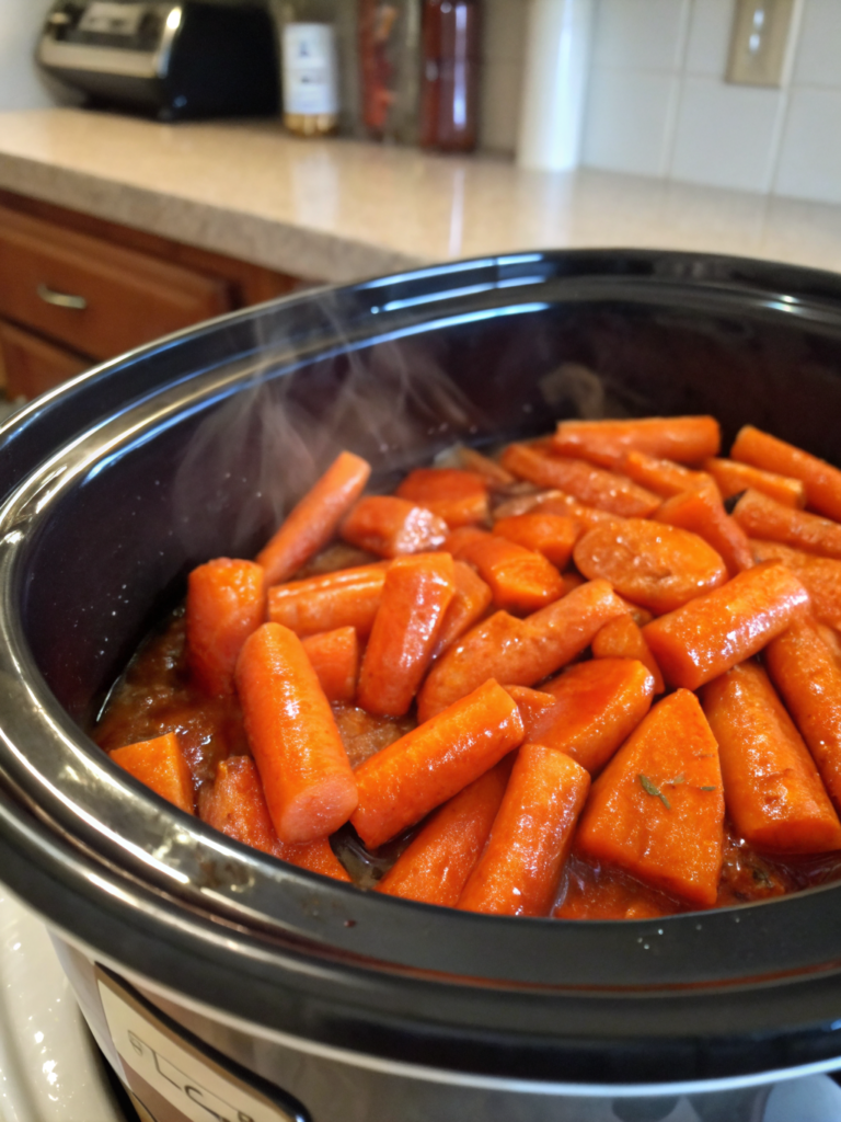 Easy Crockpot Honey Balsamic Glazed Carrots Recipe