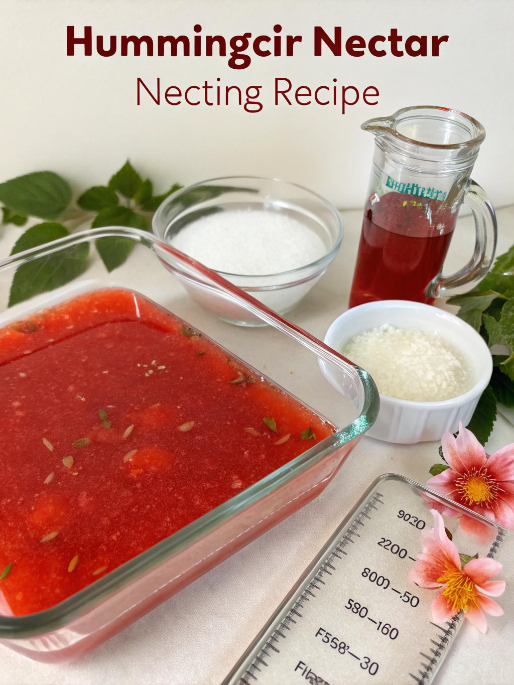 Easy Hummingbird Nectar Recipe (Perfect 4:1 Ratio!)