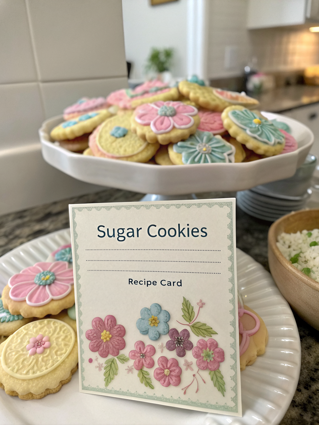 Easy Spring Sugar Cookies with Buttercream Flowers