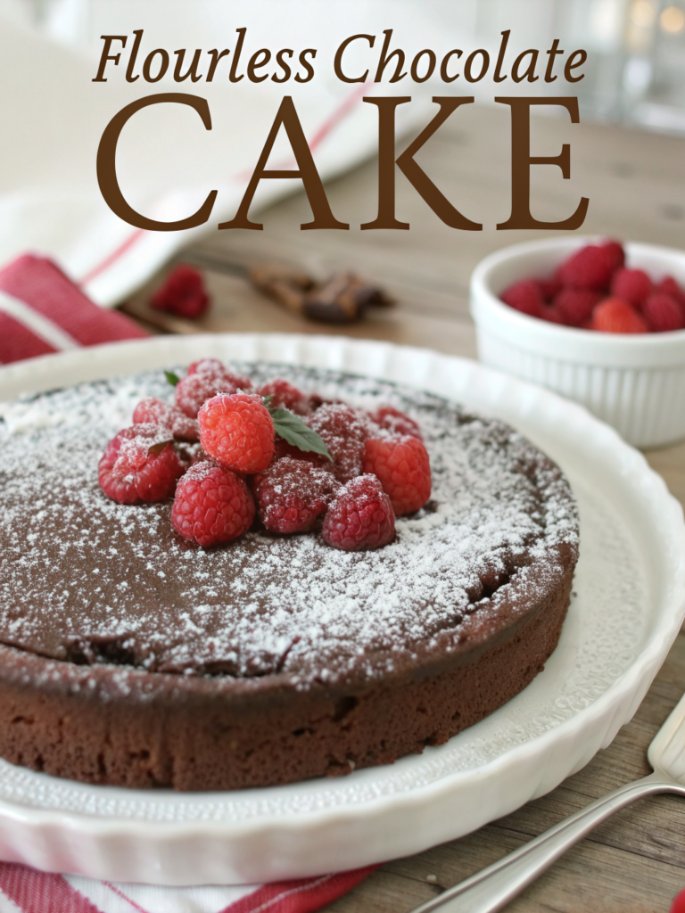 Easy 5-Ingredient Flourless Chocolate Cake (45 Min)