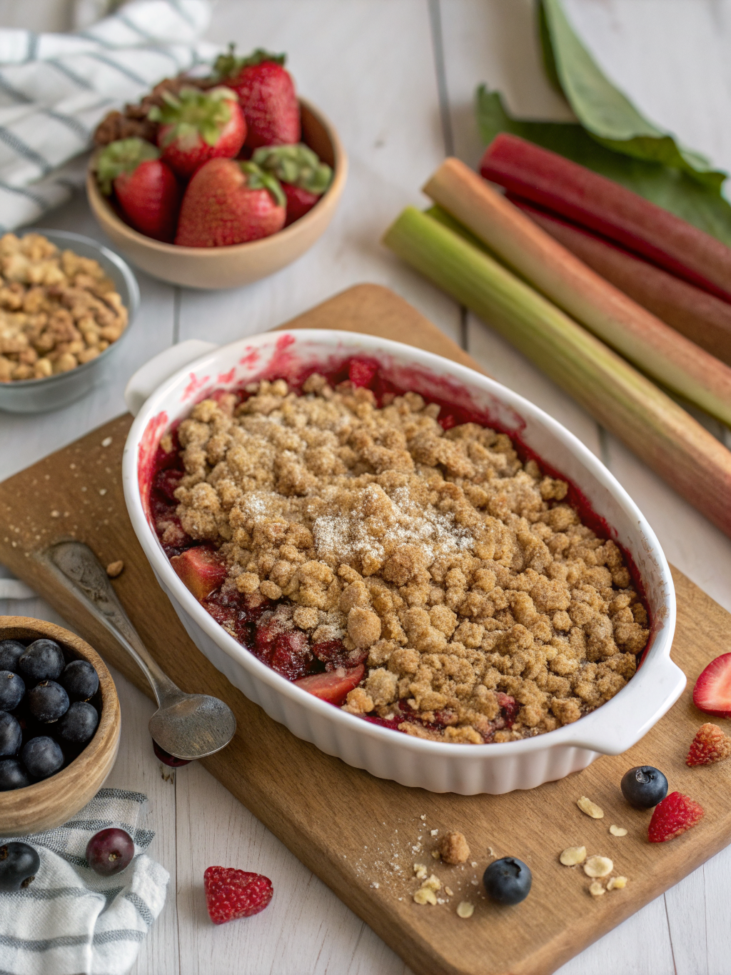 Easy Rhubarb Crisp Recipe (Just 8 Ingredients!)