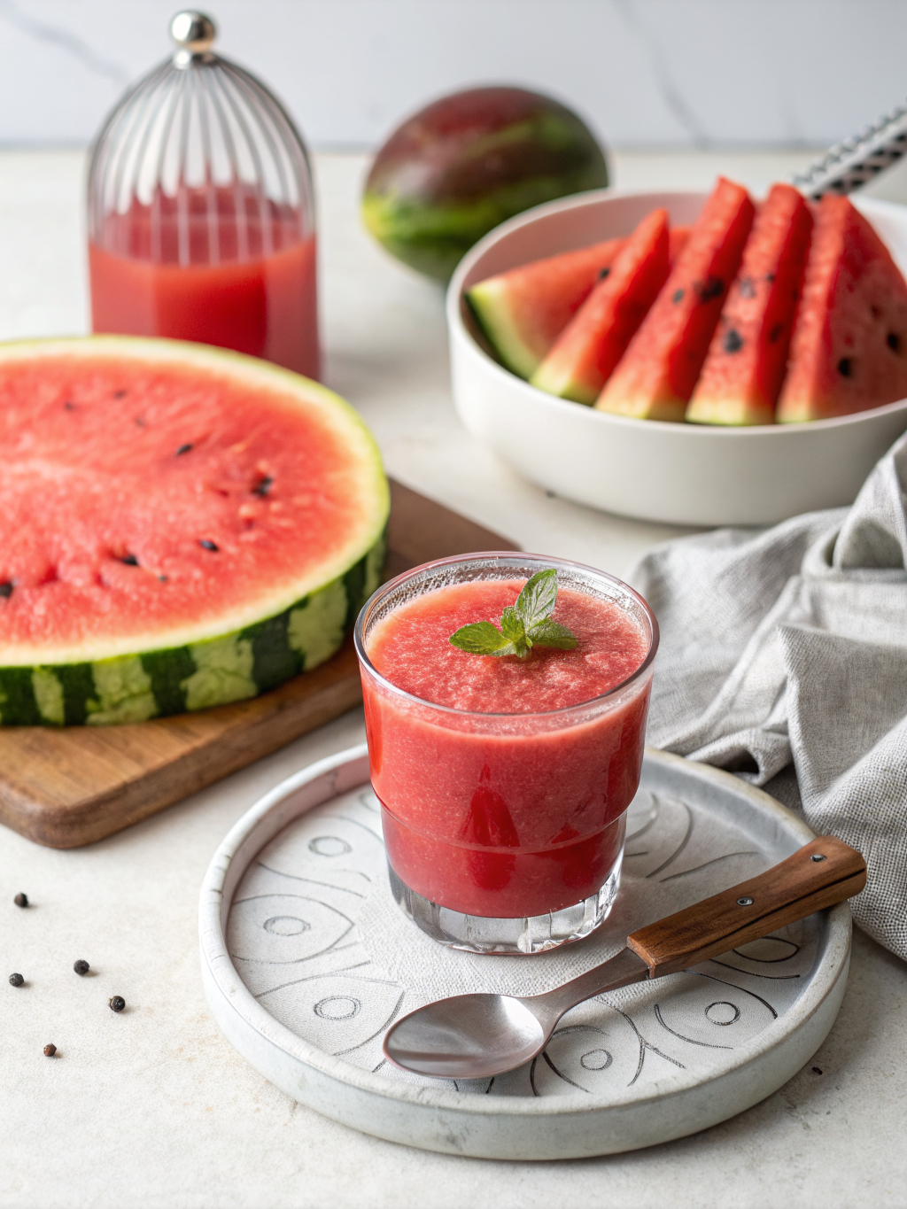 Fresh Watermelon Juice Recipe (3-Ingredient Summer Drink)