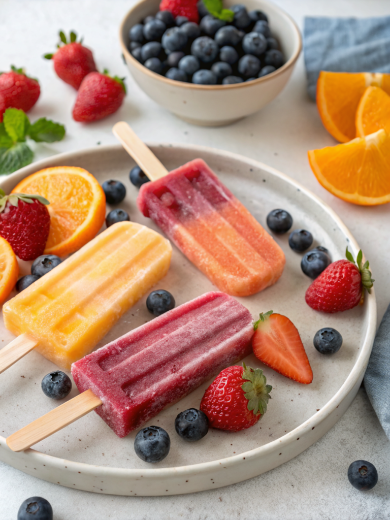 Quick Fruit Popsicles That Aren't Icy (10 Minutes!)