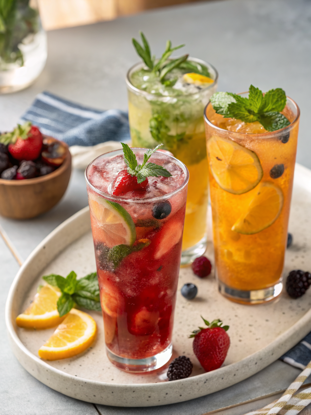 Quick Iced Tea Mocktails (4 Flavors in 15 Minutes!)