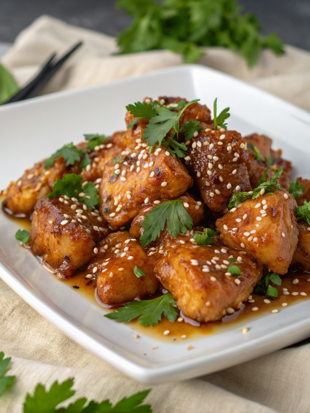 25-Minute Honey Garlic Chicken With Sticky Glaze