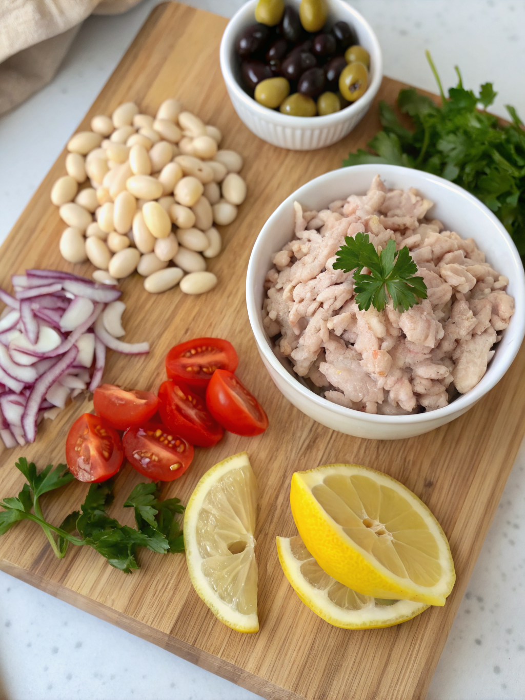 Tuna White Bean Salad Ingredients